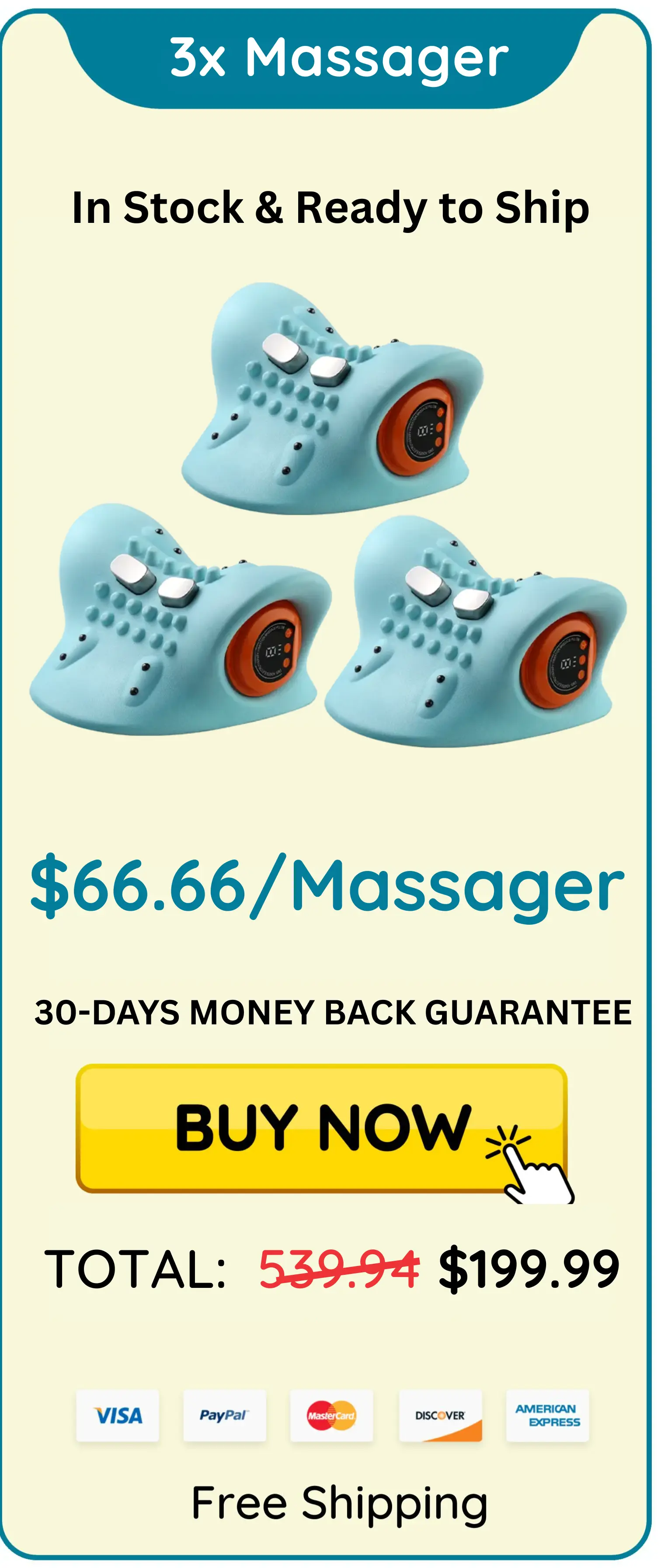 Relaxnecker Neck Massager package 3