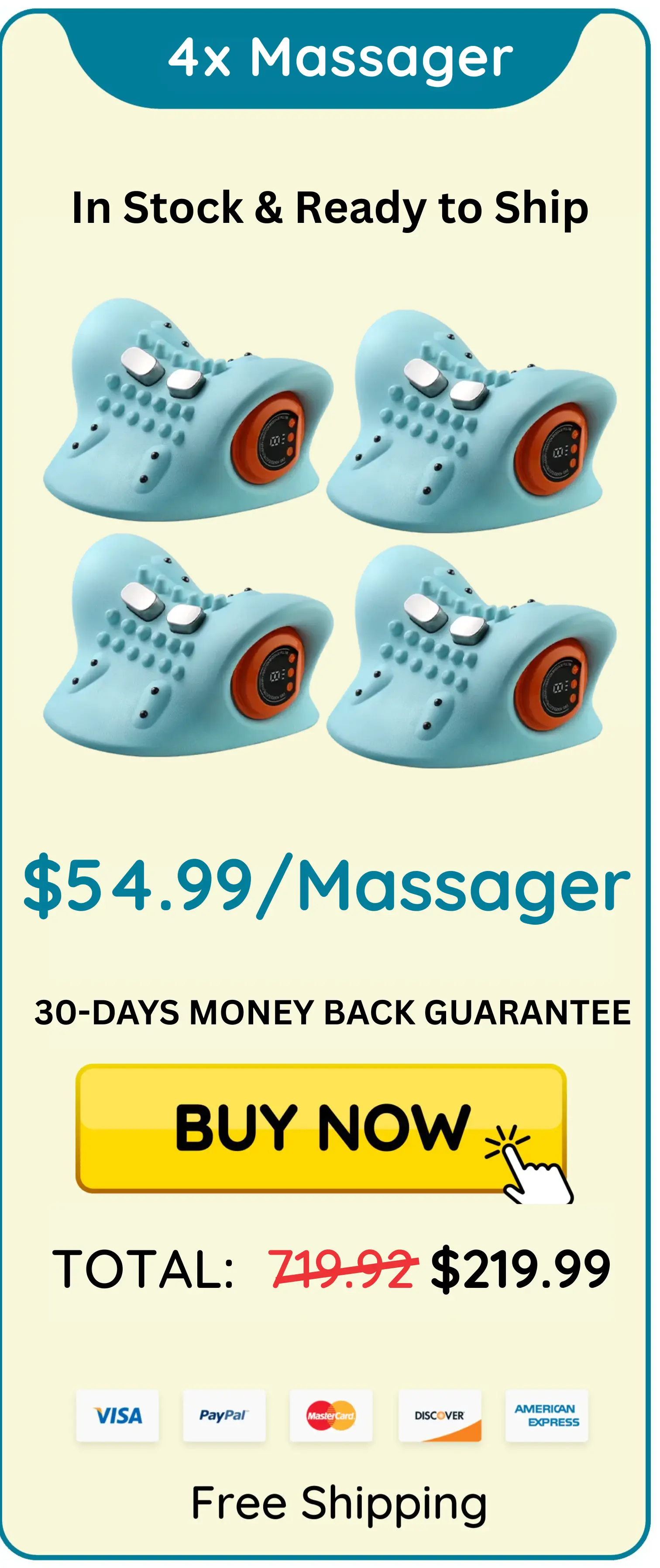 Relaxnecker Neck Massager package 4